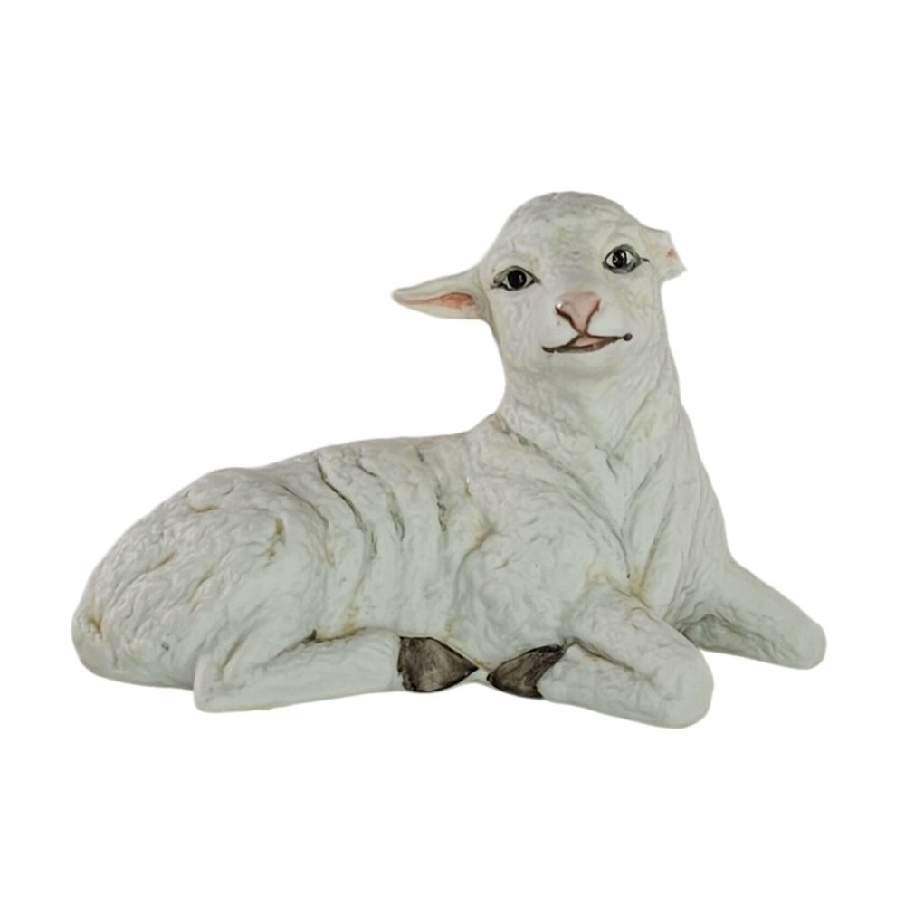 Boehm Porcelain Lamb Figurine #402-22 Collectible *Missing Ear*